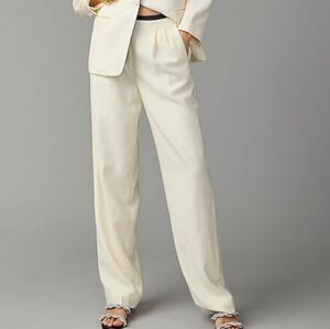 J.Crew, Collection pleated wide leg tuxedo pant in Italia. Size-6.